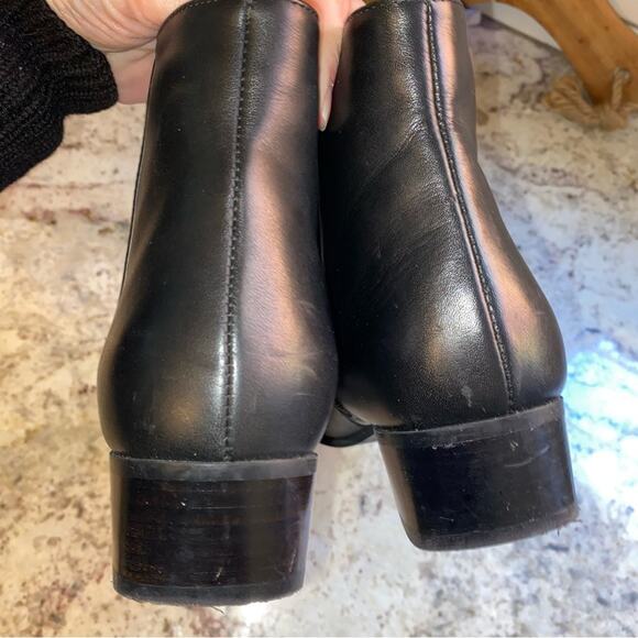 AQUATALIA $425 Fuoco Black Leather Italy Ankle Boot 7.5 EUC - Picture 7 of 16